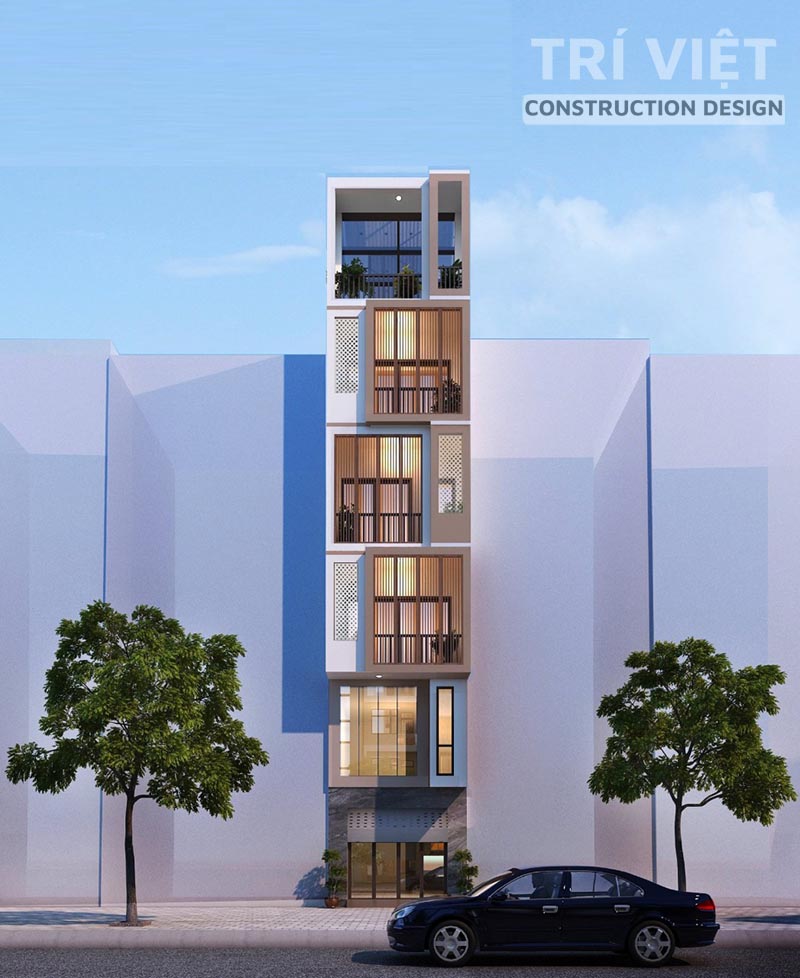 thiết kế công trình theo phong cách hiện đại