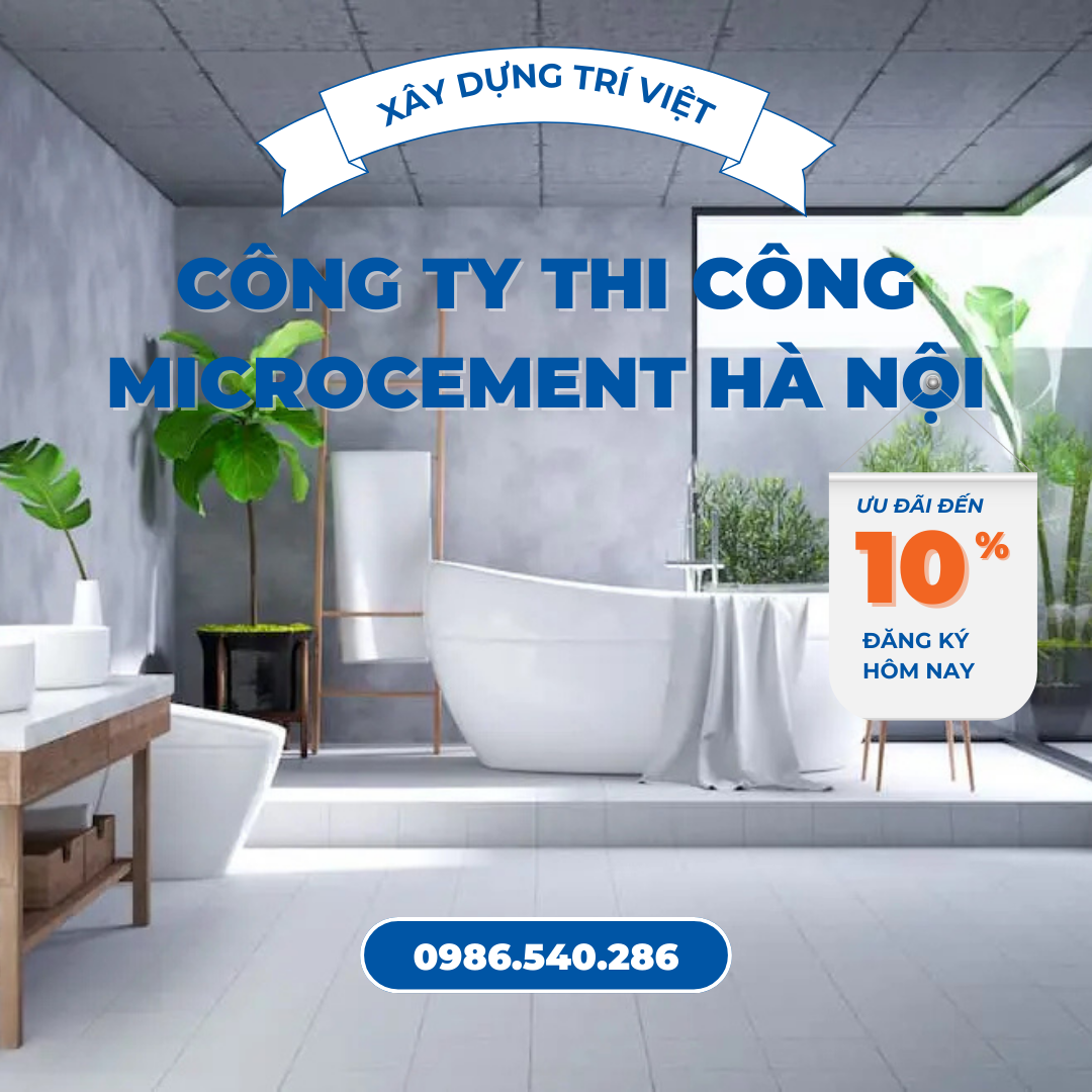 dịch vụ thi công Microcement Hà Nội